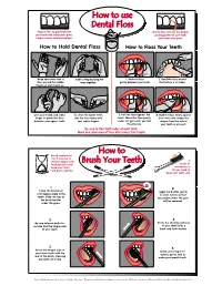 How to Hold Dental Floss How to Floss Your Teeth