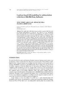 Land-Use Based GIS-Modelling for Sedimentation Reduction at Bili-Bili Dam, Indonesia