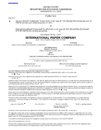 INTERNATIONAL PAPER COMPANY (Exact Name of Registrant As Specified in Its Charter)