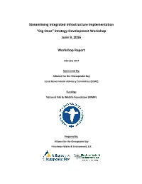 Streamlining Integrated Infrastructure Implementation “Dig Once” Strategy Development Workshop June 9, 2016