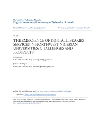 The Emergence of Digital Libraries Services In