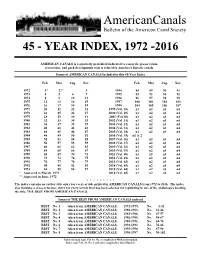 AC 45 Year Index