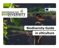Biodiversity Guide in Viticulture CONTENT