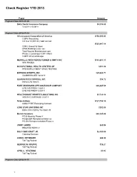 Check Register YTD 2013