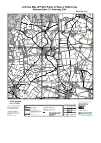 Definitive Map of Public Rights of Way for Oxfordshire Relevant Date: 21 February 2006