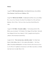 Epilogue Source Notes