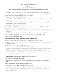 OCTA 36Th Convention, Ogden, Utah August 2018 Recommended Reading List Rails and Trails: Confluence and Consequences at the Crossroads of the West – Jay Buckley