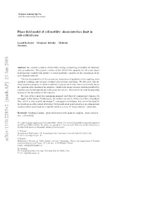 Phase Field Model of Cell Motility: Sharp Interface Limit in Sub-Critical Case