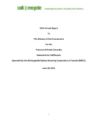 RBRCC – Call2recycle Annual Report 2010