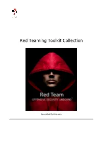 Red Teaming Toolkit Collection