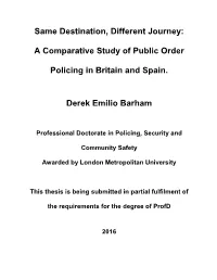 A Comparative Study of Public Order Policing In