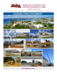 COMPANY DATA Serrano Construction and Development Corp