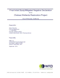 Final Initial Study/Proposed Mitigated Negative Declaration for The