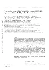 First Results from Gems/GSAOI for Project SUNBIRD: Supernovae Unmasked by Infra-Red Detection