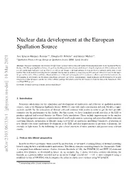 Nuclear Data Development at the European Spallation Source
