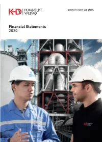 Financial Statements 2020 List of Abbreviations