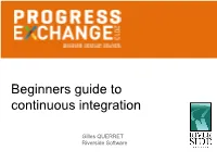 From Build Automation to Continuous Integration