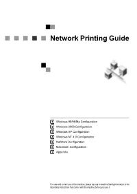 Network Printing Guide