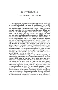 Re-Introducing the Concept of Mind
