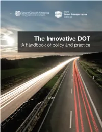 The Innovative DOT: a Handbook of Policy and Practice