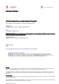 University of Groningen Talent Development from a Complex