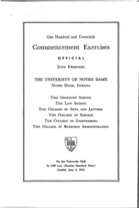 Commencement Exercises