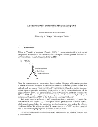Linearization at PF: Evidence from Malagasy Extraposition