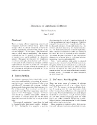 Principles of Antifragile Software