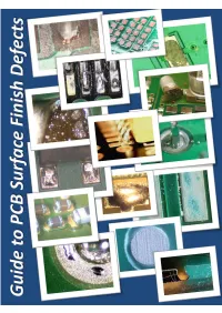 Printed Circuit Board Surface Finish Defects