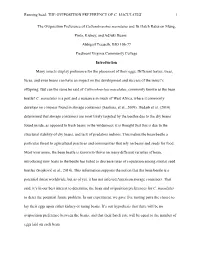 The Oviposition Preference of Callosobruchus Maculatus and The