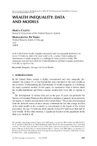 Wealth Inequality: Data and Models