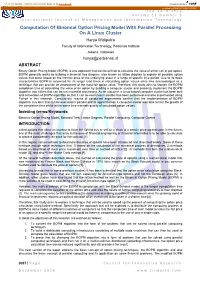 Computation of Binomial Option Pricing Model with Parallel
