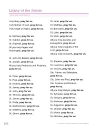 Litany of the Saints