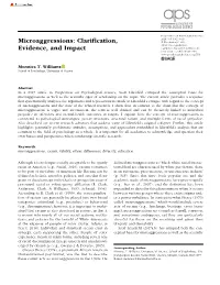Microaggressions: Clarification, Evidence, and Impact