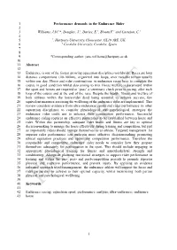 Performance Demands in the Endurance Rider 2 3 Williams, J.M.1*, Douglas, J.1, Davies, E.1, Bloom,F.1 and Castejon, C.2 4 5 2