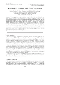 Planetary Transits and Tidal Evolution