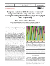 Temporal Variation of Skeletonema Community Composition from a Long-Term Time Series in Narragansett Bay Identified Using High-Throughput DNA Sequencing