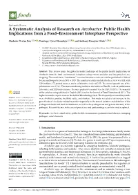 A Systematic Analysis of Research on Arcobacter: Public Health Implications from a Food–Environment Interphase Perspective