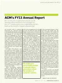 Acm's Fy13 Annual Report