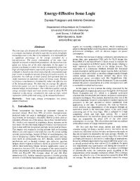 Energy-Effective Issue Logic