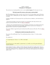 Fallacies of Ambiguity