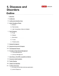 Plant Diseases and Disorders Using a Step-By-Step Process