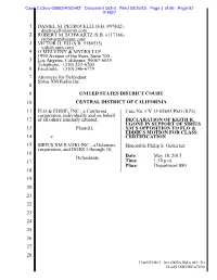2015-04-15 Declaration of Defendant's Expert