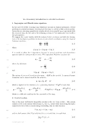 An Elementary Introduction to Celestial Mechanics 1. Lagrangian And