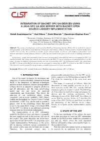 Integration of Bacnet Opc Ua-Devices Using a Java Opc Ua Sdk Server with Bacnet Open Source Library Implementation
