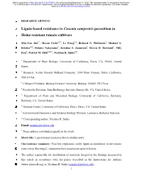 Lignin-Based Resistance to Cuscuta Campestris Parasitism in Heinz