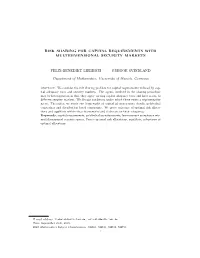 Risk Sharing for Capital Requirements with Multidimensional Security Markets
