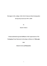 The Impact of the Collapse of the Soviet Union on Libya Foreign Policy
