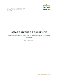 Analysis of Relevant Standards Which Was Conducted by Using the Standards Database Perinorm [2]