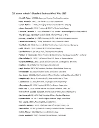 CLC Alumni in Crain's Cleveland Business Who's Who 2017